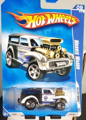Hot Wheels 2009 HW City Works #115 White Morris Wagon HW Mail Foto 1 de 2