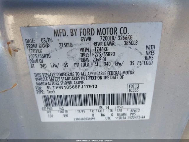 Engine 5.4L VIN 5 8th Digit 3V SOHC Fits 05-08 FORD F150 PICKUP 979493 Foto 1 de 4