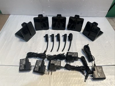 Plantronics C054 LOTE DE 5 Base Usada y Fuente de Alimentación/Sin Almohadilla para los Oídos Foto 1 de 4