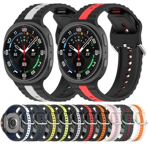 Silicone Sport Band Watch Strap for Samsung Galaxy Watch8 40mm 44mm Classic 46mm - Picture 1 of 60