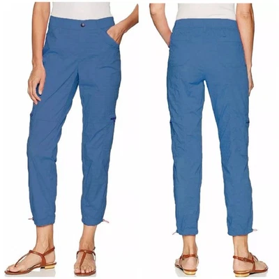 NEW Rafaella Comfort Pull On Rip Stop Cargo Pants Blue Size 12 - Image 1 of 4