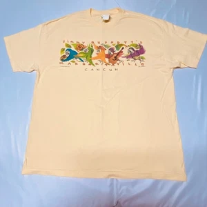 Jimmy Buffett 2000 T-Shirt Margaritaville Cancun GELB Vintage Papageien XXL EUC - Bild 1 von 11