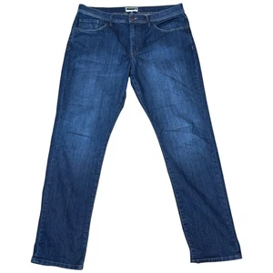 Jeans uomo Travis Mathew Legacy peso piuma 36x32 blu casual cinque tasche nuovi senza etichette - Foto 1 di 4