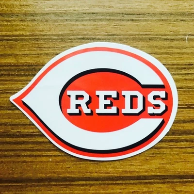 MLB Cincinnati Reds Sticker Water-Resistant PVC 4.8x7cm - Image 1 of 2