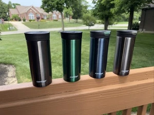 4 - Contigo Travel Mug Druckknopfverschluss Metall heiß oder kalt 16 Oz. - Bild 1 von 9