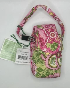 Funda de teléfono Vera Bradley vintage en patrón rosa pétalo retirado - Imagen 1 de 6