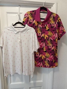 LANDS END X 2 Summer Holidays T-shirts Size Uk 20/22 - Picture 1 of 6