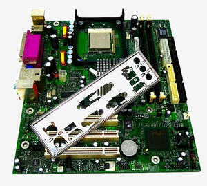 Intel D865GVHZ Motherboard Socket 478 w/ Intel Celeron 2.26GHz CPU + IO Shield - Picture 1 of 4