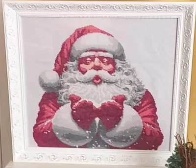 Cross Stitch Santa Clause - Image 1 of 2