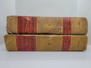 Vintage 1936 Embossed Webster's Universal  Unabridged Dictionary Vol 1 & 2 - Bild 1 von 9