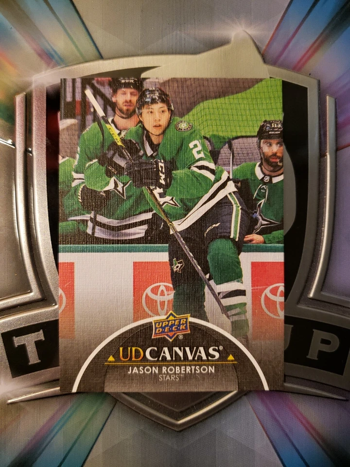 2021-22 Upper Deck Series 2 UD Canvas Black Jason Robertson #C147 - Image 1 of 1