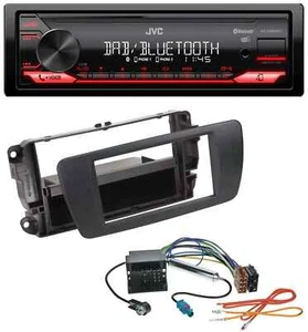 JVC Bluetooth USB DAB MP3 Autoradio für Seat Ibiza 6J ab 08 nitschwarz AN1 - Bild 1 von 7