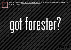 (2) Got Forester Sticker Decal - Picture 1 of 1