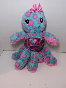 Peluche con atuendo Build a Bear "Inky" Octopus 16" relleno azul rosa 2019 RARO - Imagen 1 de 4