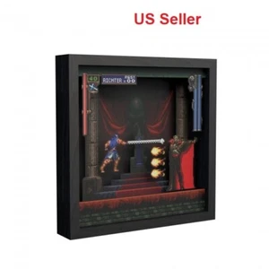 Pixel Frames Castlevania SotN Intro Dracula 9x9 Shadow Box Art Official Licensed - Picture 1 of 7