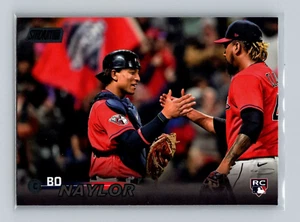 2023 Topps Stadium Club #157 Bo Naylor RC Black Foil Cleveland Guardians - Picture 1 of 2
