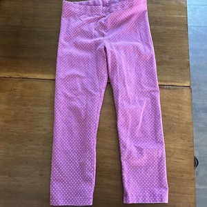 Tea Collection Girls Size 10 Pink Polka Dot Leggings - Picture 1 of 3