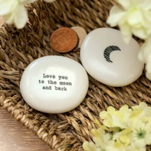East of India 'To The Moon & Back’ Sentimental Pebble - Picture 1 of 4