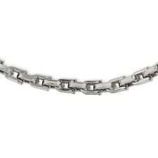 Men's Stainless Steel Polished Shackle Link Chain Necklace, 20 Inch