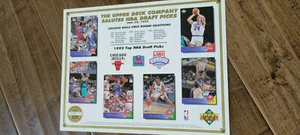 1993 UPPER DECK COMMEMORATIVE SHEET BULLS DRAFT MICHAEL JORDAN SHAQUILLE O'NEAL - Picture 1 of 1