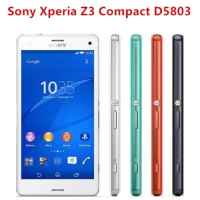 Original global Phone Sony Xperia Z3 Compact D5803 3G/4G LTE Wifi Unlocked 16GB - Image 1 of 4