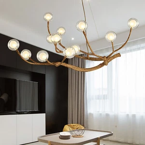 Modern Chandelier LED Pendant Lamp Tree Branch Hanging Ceiling Light Fixture - Picture 1 of 24