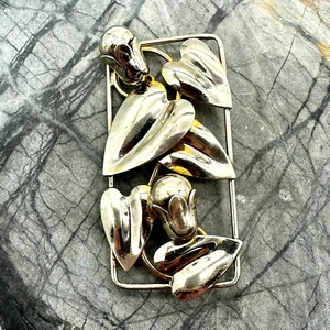 Vintage Mclelland Barclay Bell Flower Sterling Silver Brooch .6ozt - Picture 1 of 7