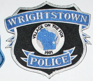 WRIGHTSTOWN POLICE Village of the Fox Wisconsin WI PD Used Worn patch - Picture 1 of 1