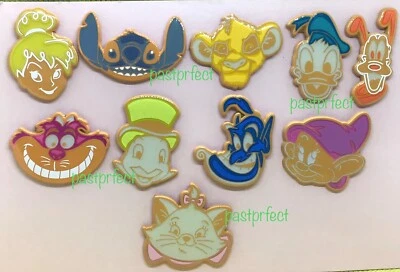 Disney COMPLETO 10 Pin Set Cookie Mystery Marie LE 800 Chaser Fiesta de Navidad 2019 Foto 1 de 4