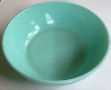 Tiffany Blue Hazel Atlas Vintage Milk Glass Bowl About 6” No Chips Some Age Wear