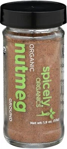 Spicely Organics Organic Nutmeg Ground 1.9 Oz - Picture 1 of 2