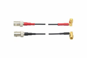 Cable Dual Microdot 90°  Plug to BNC jack For Ultrasonic NDT TOFD GE transducer - Picture 1 of 6