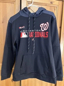 Washington Nationals MLB Majestic Pullover Hoodie Size Small - Picture 1 of 3