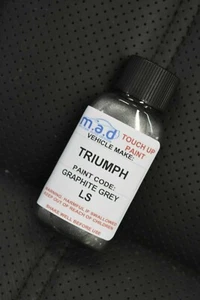 TRIUMPH GRAPHITE GREY - LS PAINT TOUCH UP KIT 30ML MOTORBIKE BIKE SPEED TRIPLE - Picture 1 of 1