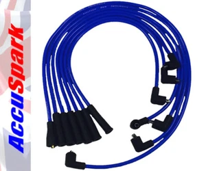 Motor Ford V6 Essex 8mm AccuSpark BLUE Silicon HT Lead con plomo de bobina de 75cm - Imagen 1 de 2