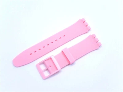 Wrist Watch Band Strap For Swatch 16mm 17mm 19mm 20mm Rubber Silicone Watchband - Image 1 of 4
