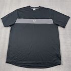Vintage Nike Shirt Erwachsene 2XL XXL schwarz kurzärmelig Center Swoosh silber Etikett Y2K