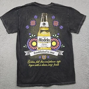 Modelo Beer Shirt Mens Medium M Black Cerveza Casual Mexican Lager Outdoors NWT - Picture 1 of 14