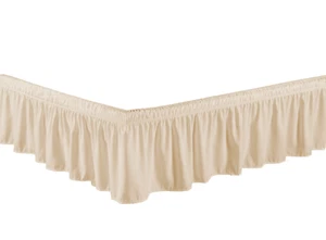 Legacy Decor Bed Skirt Dust Ruffle 100% Brushed Microfiber with 14” Drop - Picture 1 of 12