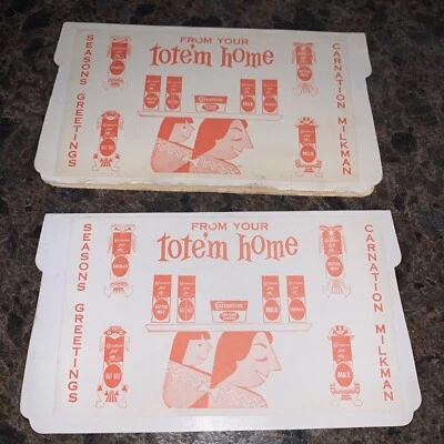 Lote De Colección De 2 Clavel Lechero Regalos De Vacaciones Ver Agujas Tote’m Home Foto 1 de 4