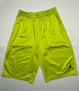 Michael Jordan Boys Mesh Athletic Basketball Shorts Lime Green Size Large 12-13 - Picture 1 of 7