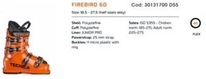 Scarponi Skiboots Junior TECNICA FIREBIRD 60 Campionario 2020 MP 23,5 - Imagen 1 de 1