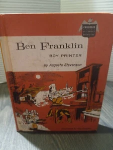 Ben Franklin Boy Printer by Augusta Stevenson Hardcover Book - Picture 1 of 13
