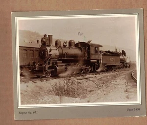 Canadian Pacific Railway #671 Steam Locomotive Engine Postcard - Picture 1 of 2