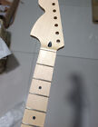 Left hand large headstock electric guitar neck Maple fingerboard 25.5 inch matte