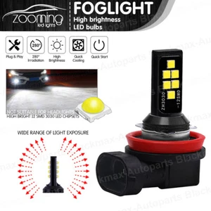 2 piezas Bombillas de conducción LED H8 H9 H11 H8 3030 12 SMD para funcionamiento diurno - Imagen 1 de 9