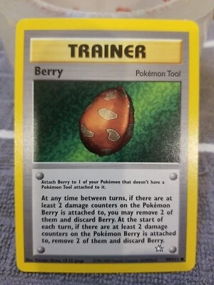 NM (Unlimited) Pokemon BERRY Card NEO GENESIS Set 99/111 COMMON Trainer - Image 1 of 4