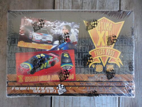 1995 Optima XL Press Pass Nascar Hobby Box Complete in Factory Sealed Box.
