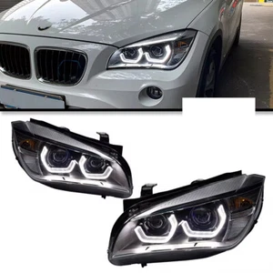 For BMW X1 E84 Headlight 2011-2015 LED DRL Turn Signal Light Dual Projector Lens - Picture 1 of 10