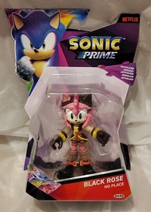 Sonic Prime Netflix Black Rose No Place 13cm Articulated Figure New & Sealed - Picture 1 of 7